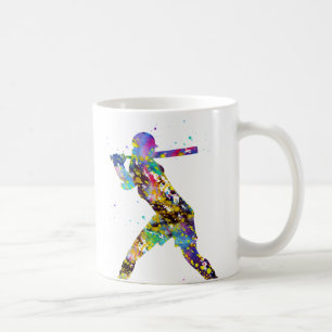 Taza De Café Jugadora de sóftbol femenina
