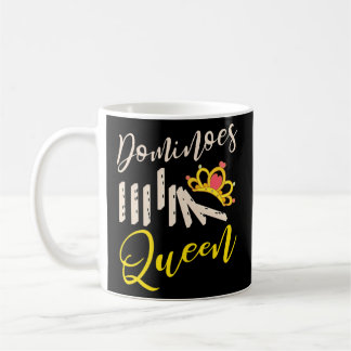 Taza De Café Jugadora Dominoes de juegos divertidos Reina Domin