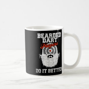 Taza De Café Jugadores Dart con barba lo hacen mejor Dartboard 