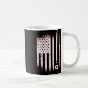Taza De Café Jugadores De Billar Bandera Estadounidense De Bill