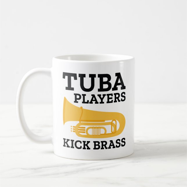 Taza De Café Jugadores De Tuba Kick Brass (Izquierda)