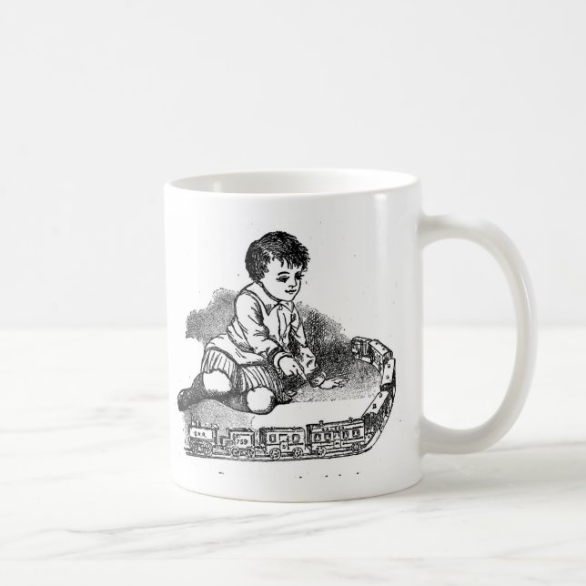 Taza De Café Jugando con el tren (Derecha)