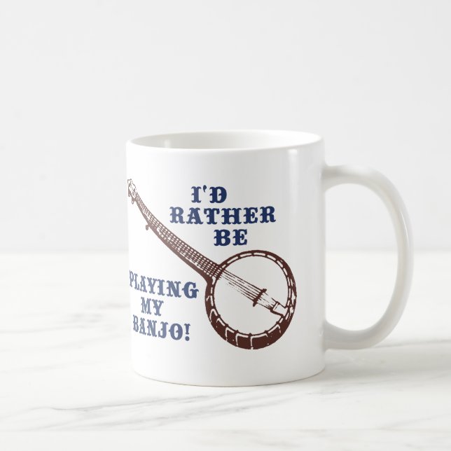 Taza De Café Jugando mi banjo (Derecha)