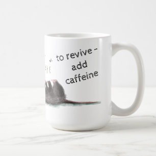 Taza De Café Jugando Muerte Mug Opossum