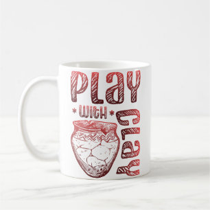 Taza De Café Jugar con alfarería de arcilla