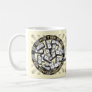 Taza De Café Jugar Dominó