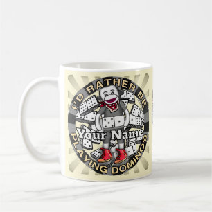 Taza De Café Jugar Dominó