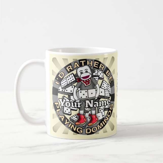 Taza De Café Jugar Dominó (Izquierda)