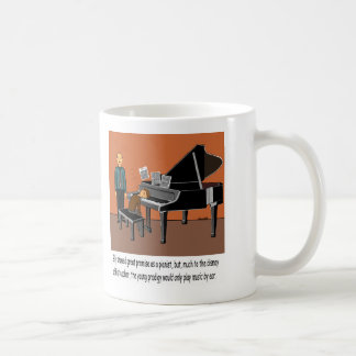 Taza De Café Jugar música por el oído