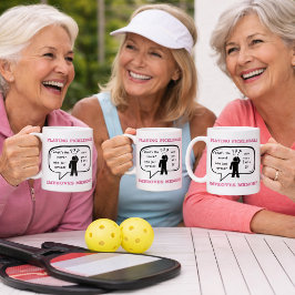 Taza De Café Jugar Pickleball mejora la memoria divertido