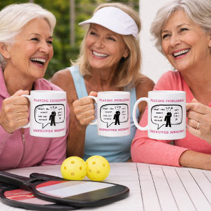 Taza De Café Jugar Pickleball mejora la memoria divertido