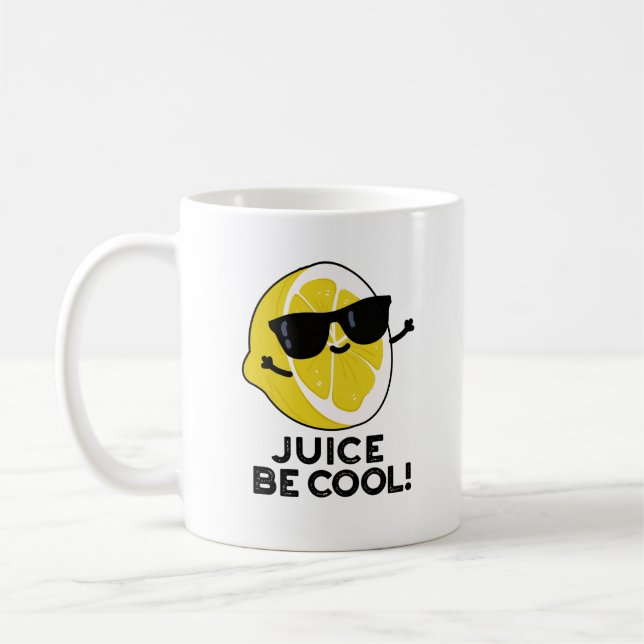 Taza De Café Jugo sé Guay Funny Fruit Pun (Izquierda)