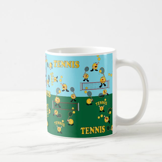 Taza De Café Juguemos al tenis (Derecha)
