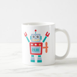Taza De Café Juguete lindo del robot del vintage para los niños