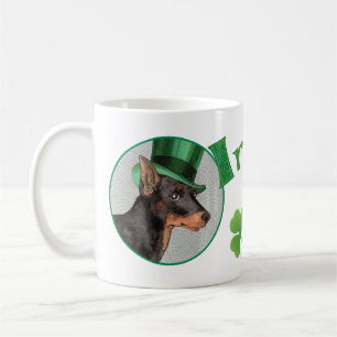 Taza De Café Juguete Manchester Terrier del día de St Patrick