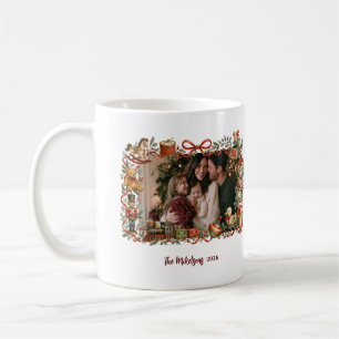 Taza De Café Juguetes Navideños de Cuentos de Hadas Vintage Cap