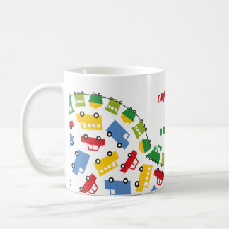 Taza De Café Juguetes para Cumpleaños Autos Coloridos Trenes Au