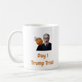 Taza De Café Juicio por Trump en el Día 1