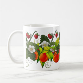 Taza De Café Juicy Peach y Red Strawberry Delight