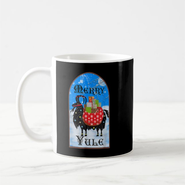 Taza De Café Julbock Asatru Wicca Yuletide Navidades Pagan Yule (Izquierda)