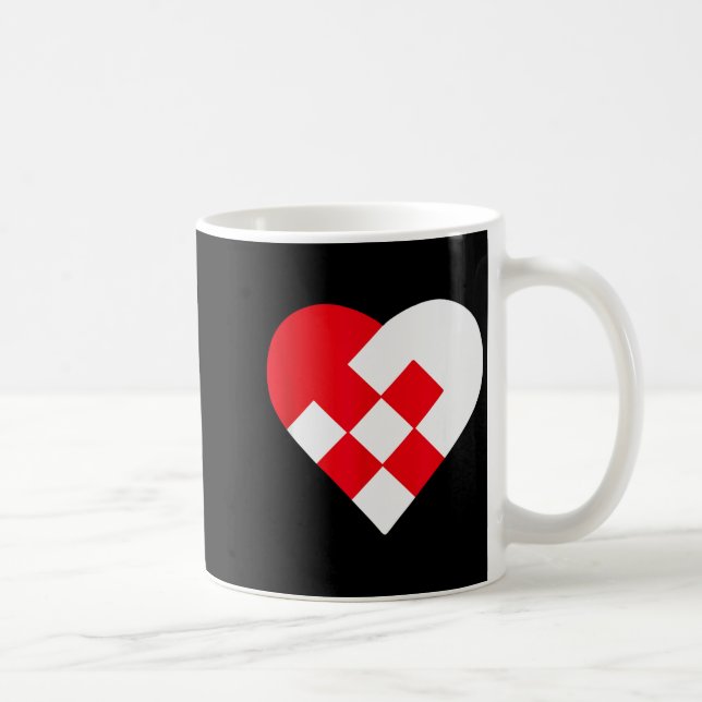 Taza De Café Julehjerte Danish Pleated Christmas Hearts  (Derecha)