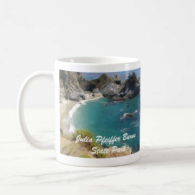 Taza De Café Julia Pfeiffer Burns State Park Mug (Izquierda)