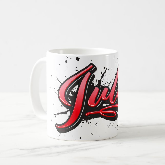 Taza De Café Julia red Heart Graffiti Tasse Kaffeetasse (Anverso izquierdo)