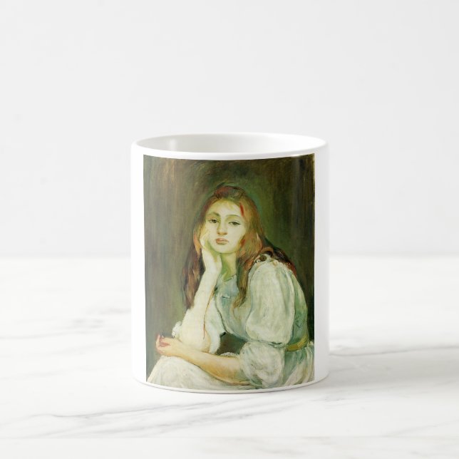 Taza De Café Julie Daydreaming (bella joven mujer) (Centro)