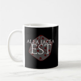 Taza De Café Julio César "Alea Iacta Est" "La muerte es un reto