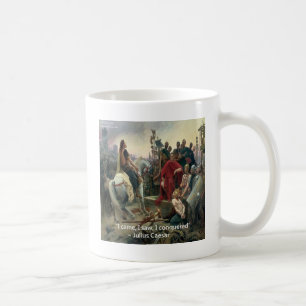 Taza De Café Julio César Llegué Vi Conquisté