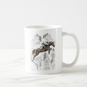 Taza De Café Jumper Horses Fences Montaje