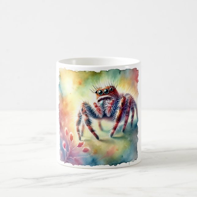 Taza De Café Jumping Spider 170624AREF114 - Watercolor (Centro)