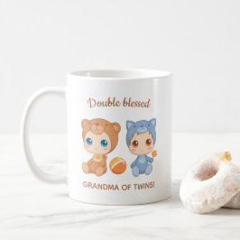 Taza De Café Jumpsuit de Oso de Gato de la Abuela de los Gemelo