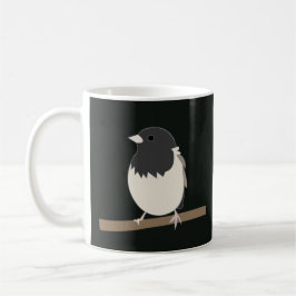 Taza De Café Junco Bird Art De Ojo Oscuro
