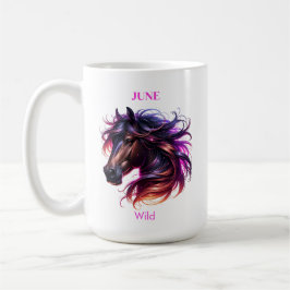 Taza De Café June Birth Month Spirit Animal Horse