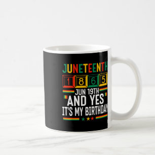 Taza De Café Juneteenth 1865 Mes de la Historia Negra Y Sí Es M