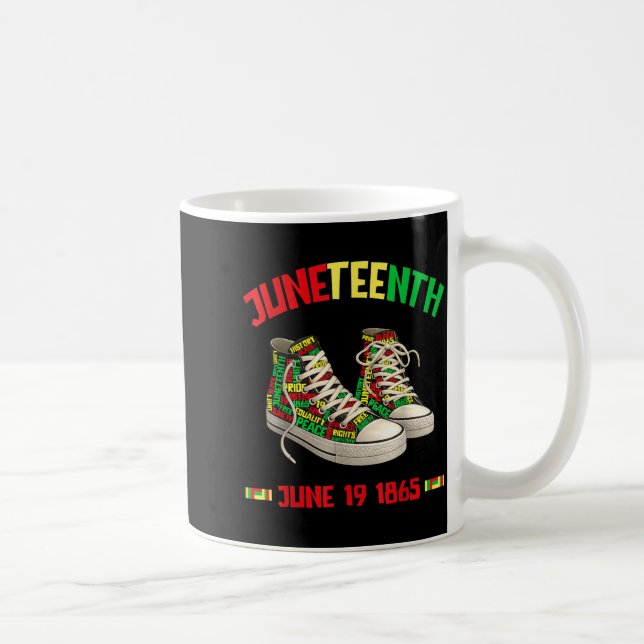 Taza De Café Juneteenth 19 de junio de 1865 negro afroamericano (Derecha)