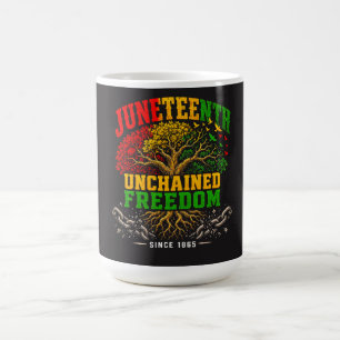 Taza De Café Juneteenth Árbol del Patrimonio de la Libertad Des