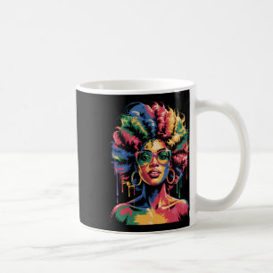 Taza De Café Juneteenth Mujer Negra Reina Afro Africana Melanin