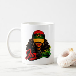 Taza De Café Juneteenth Mujeres Negras Afro Melanina Libertad 1