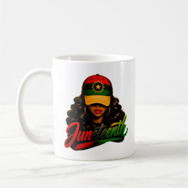 Taza De Café Juneteenth Mujeres Negras Afro Melanina Libertad 1