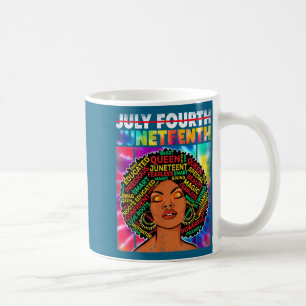 Taza De Café Juneteenth - reina africana americana melanina neg