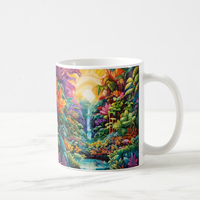 Taza De Café Jungla de colores (Derecha)