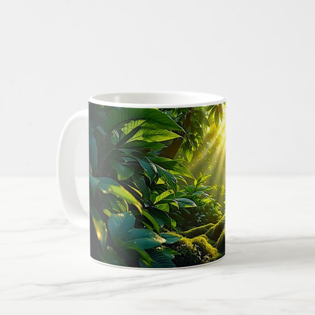 Taza De Café Jungla luminosa (Anverso izquierdo)