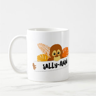 Taza De Café Jungla personalizada de Orangutan
