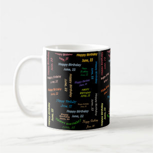 Taza De Café Junio, 22 Cumpleaños Mug