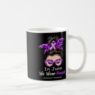 Taza De Café Junio Nosotros Vestimos Morado Desastre de Concien