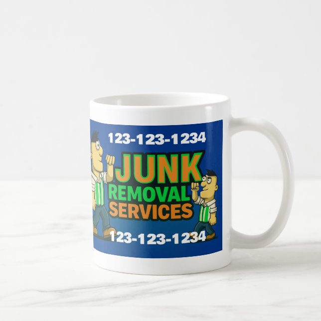 Taza De Café Junk Removal Services Cleaning Up Rubbish Hauling  (Derecha)