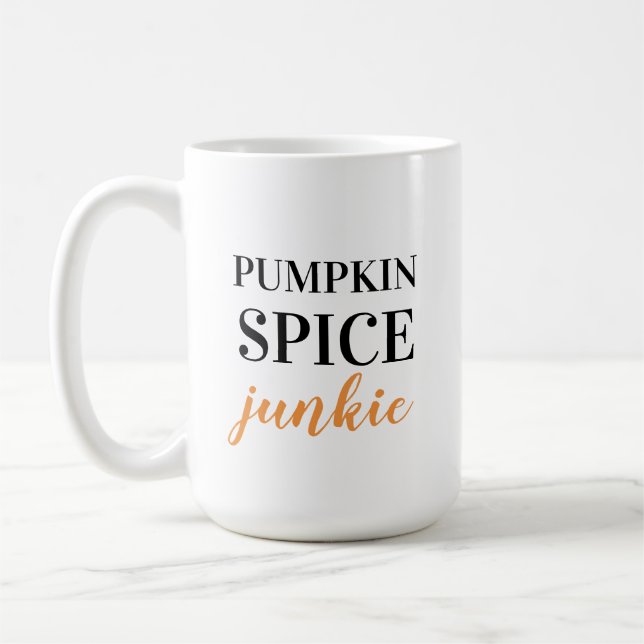 Taza De Café Junkie de las especias de calabaza (Izquierda)
