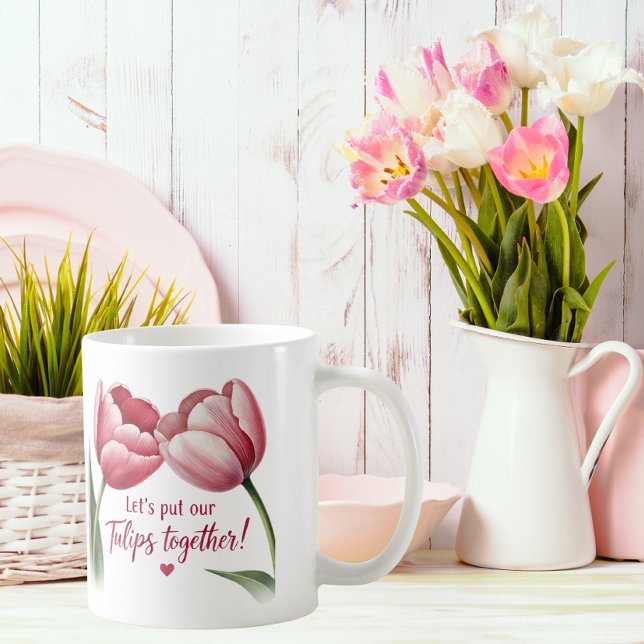 Taza De Café Juntemos nuestros tulipanes (Subido por el creador)